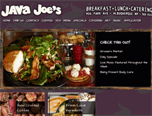 Tablet Screenshot of downtownjavajoes.com